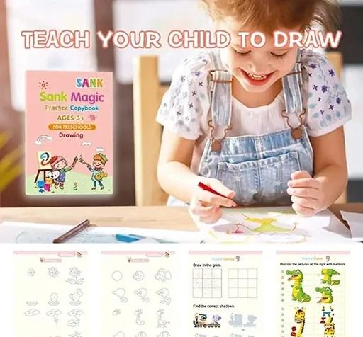 Playwale Reusable Sank Magic Practice Book – Write, Learn, Repeat! 🖋️
