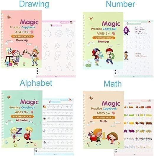 Playwale Reusable Sank Magic Practice Book – Write, Learn, Repeat! 🖋️