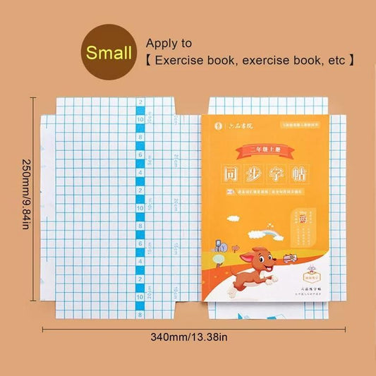 Transparent Sticker School Book Cover, 3 Different Size 30 Pcs